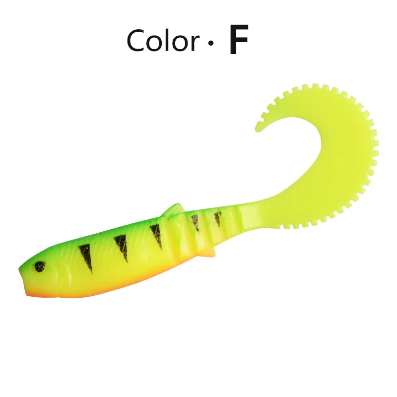 MEREDITH Cannibal Curved Tail Fishing Lures