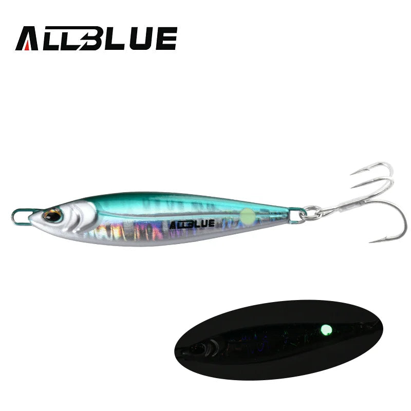 ALLBLUE LEVIN Metal Jig Spoon Artificial Bait Cast Jigging Fishing Lure Super Hard Fish Off Shore Casting Saltwater Tackle