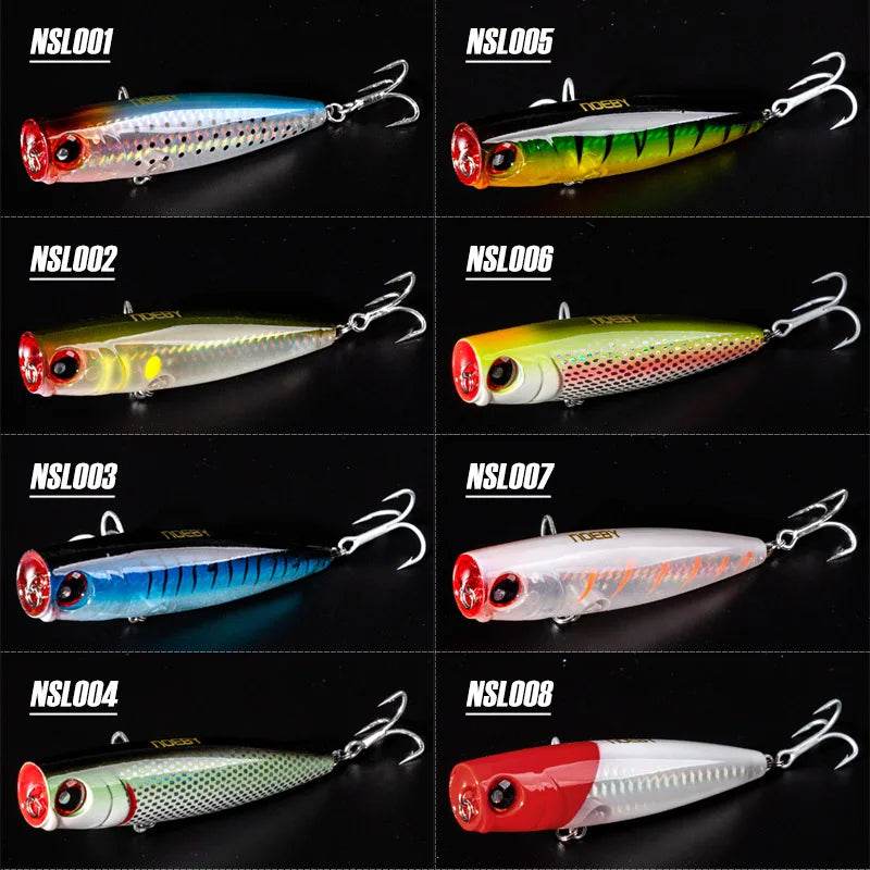 NOEBY 3Pcs Popper Lures Set – 105mm Topwater Action - Fish & Cheaps | Fishing & Outdoor Gear