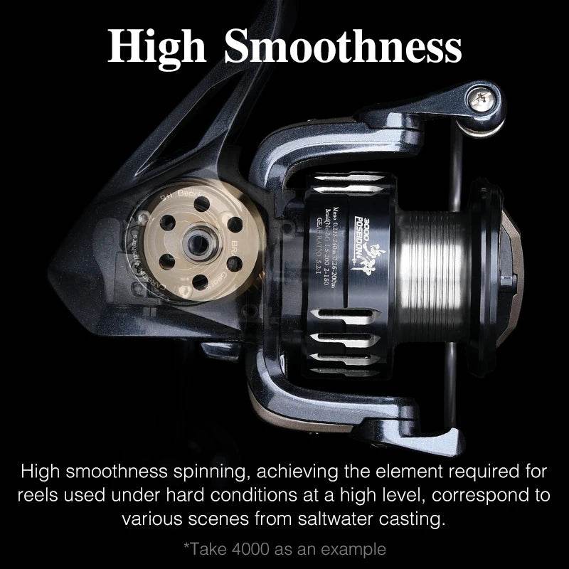 TSURINOYA POSEIDON All-Metal Saltwater Spinning Reel - Fish & Cheaps | Fishing & Outdoor Gear
