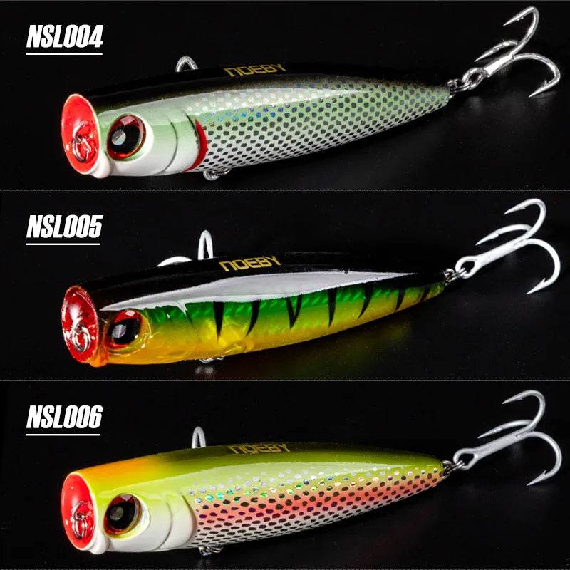 NOEBY 3Pcs Popper Lures Set – 105mm Topwater Action - Fish & Cheaps | Fishing & Outdoor Gear