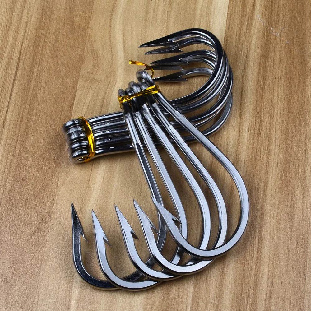 PROBEROS Barbed Circle Hook Set – 5pcs Stainless Jig Hooks - Fish & Cheaps | Fishing & Outdoor Gear