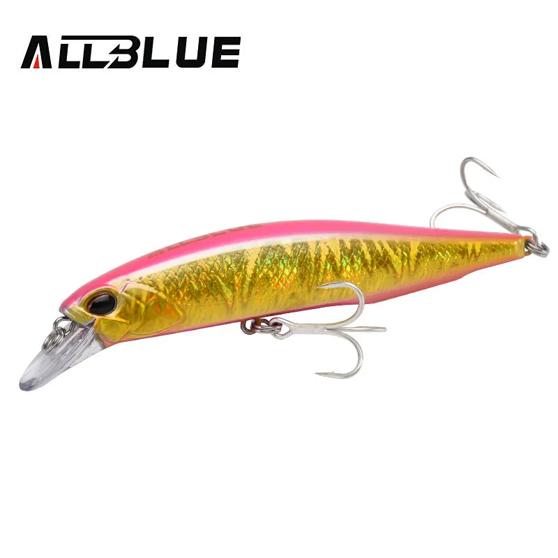ALLBLUE SPRINT 100SW Heavy Sinking Minnow Fixed Weight Jerkbait Fishing Lure 100mm 22G Off Shore Saltwater Sea Bass Bait Tackle