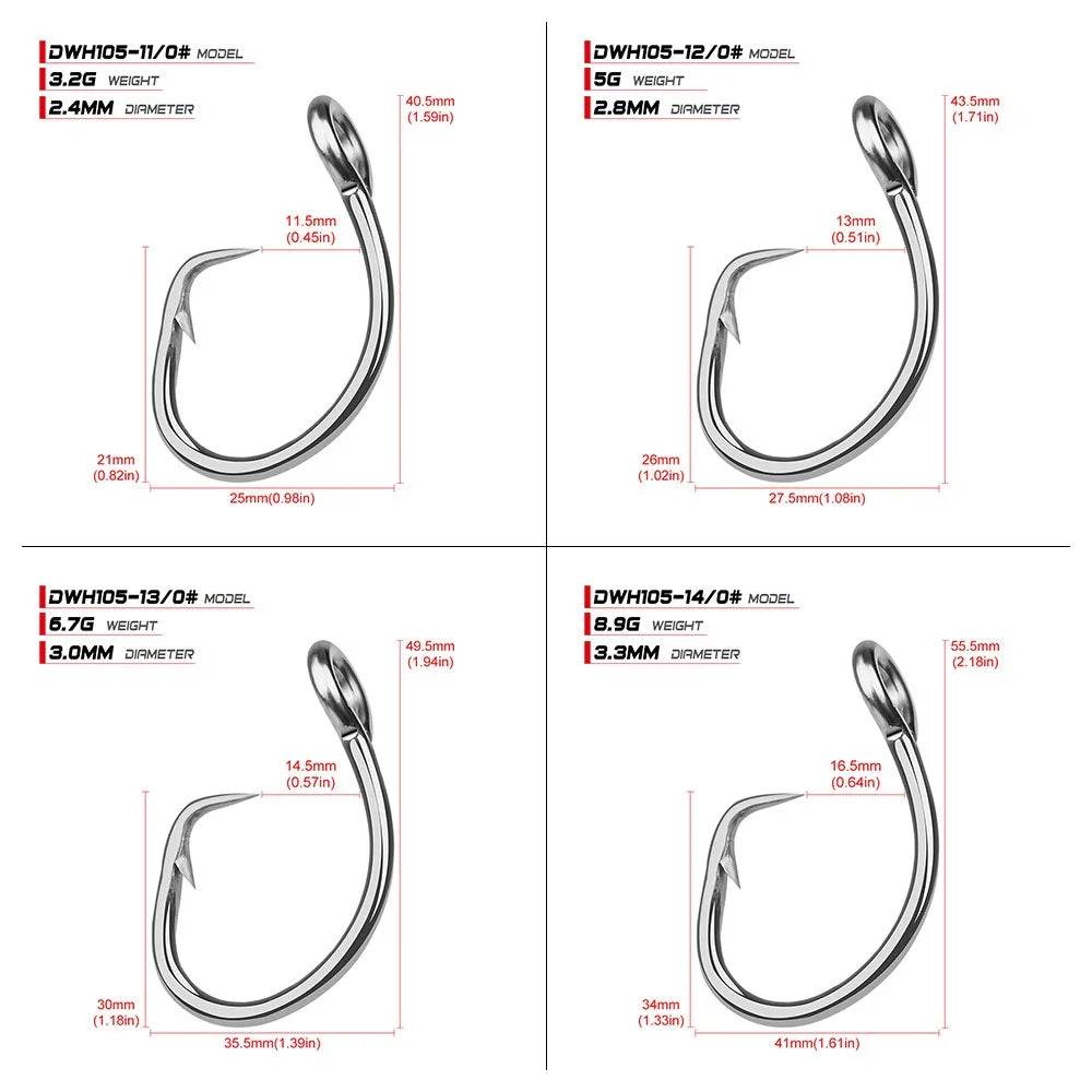 PROBEROS Big Game Tuna Circle Hooks - Fish & Cheaps | Fishing & Outdoor Gear