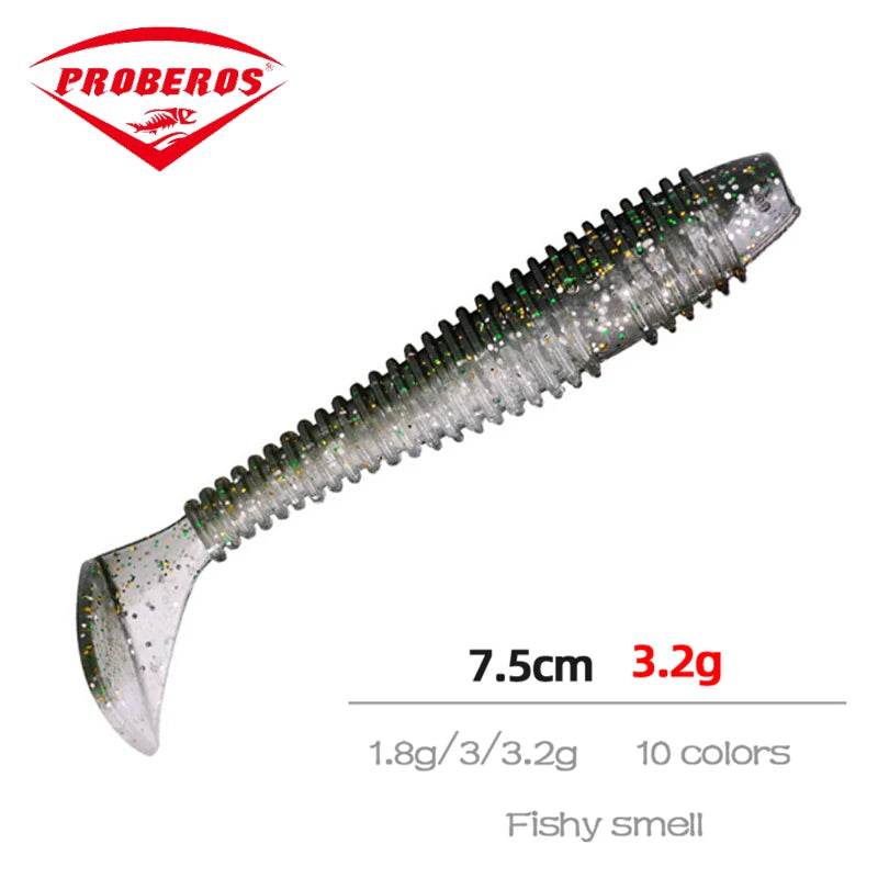 PROBEROS Softbait Paddle Tail Lures – 10pcs - Fish & Cheaps | Fishing & Outdoor Gear