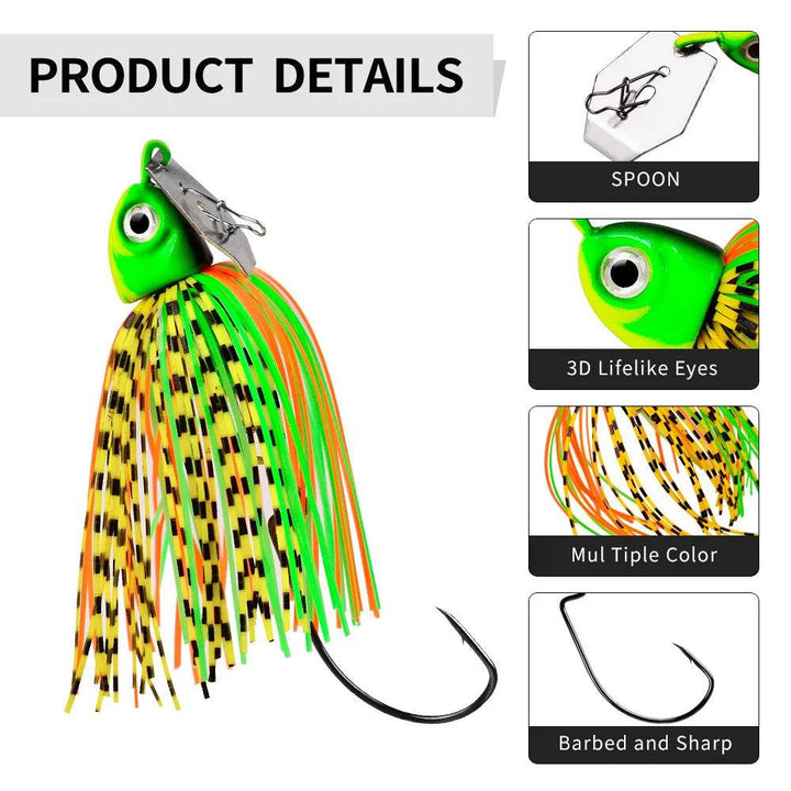 PROBEROS Spinnerbait Metal Lure – Pike, Bass & More - Fish & Cheaps | Fishing & Outdoor Gear