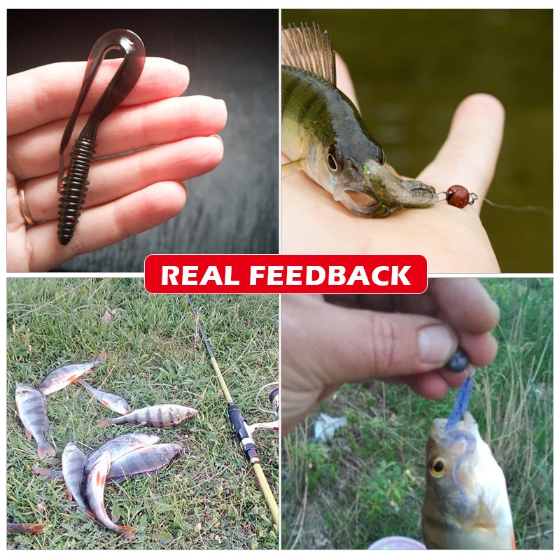 Meredith Mad Wag 7.5cm 1.8g 20pcs Fishing Soft Lures Fishing Artificial Soft Bait Predator Tackle Lures Soft Fishing Lures