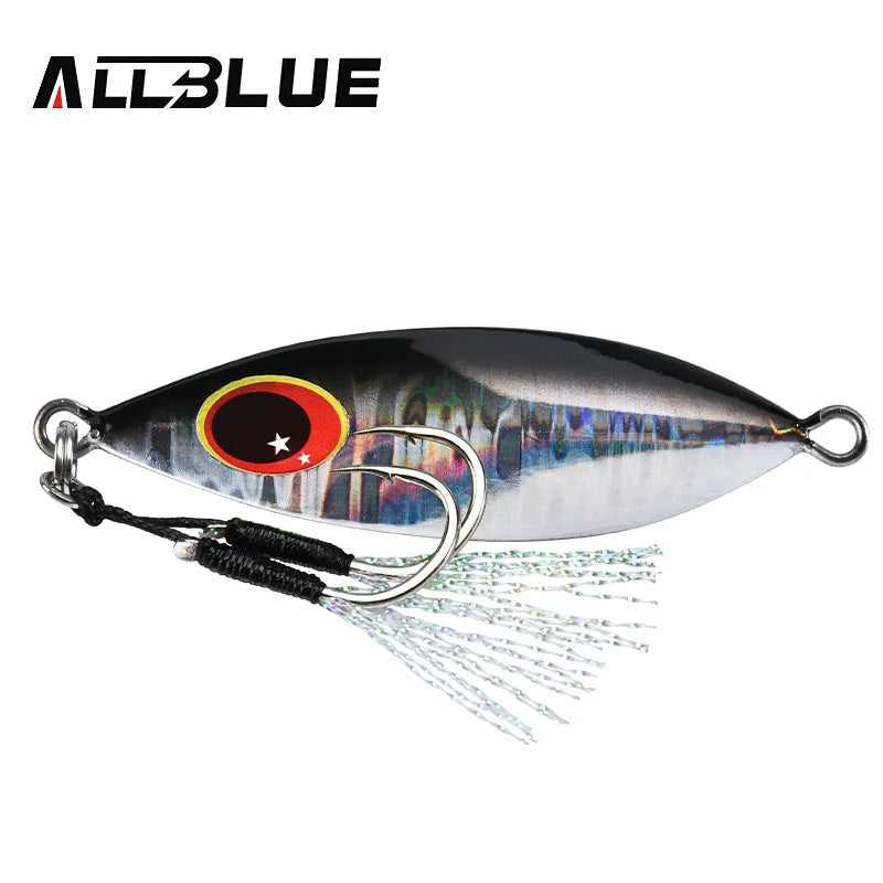 ALLBLUE ATLAS Metal Jig Spoon Lure 14G 20G 30G 40G 60G  Artificial Bait Shore Slow Jigging Super Hard Bass Fishing Tackle