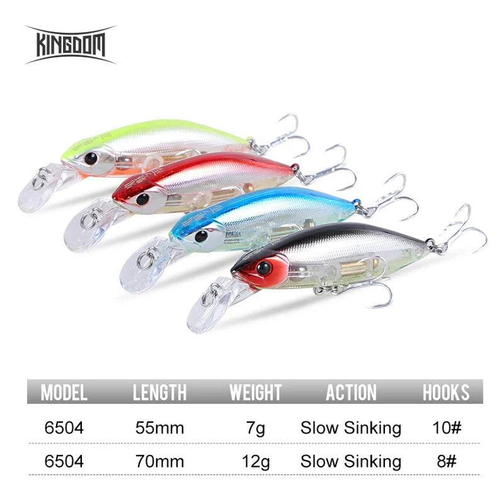Kingdom Slow Sinking Pencil Noise Minnow - Fish & Cheaps | Fishing & Outdoor Gear