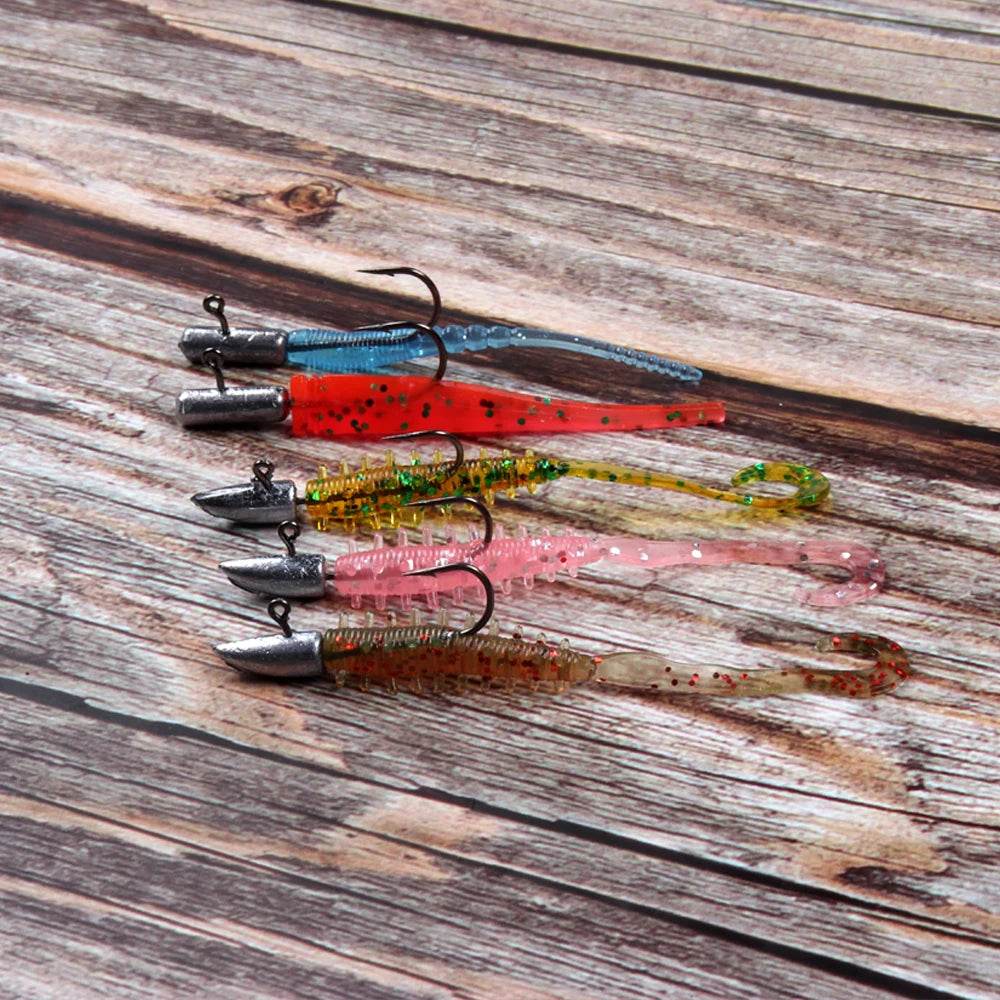 JOHNCOO Mini Jig Head Hooks – 20pcs Barbed - Fish & Cheaps | Fishing & Outdoor Gear