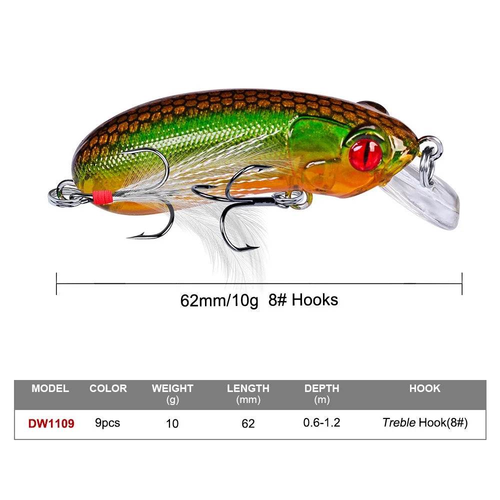 PROBEROS 6.2cm Floating Minnow – Precision Lure Action - Fish & Cheaps | Fishing & Outdoor Gear