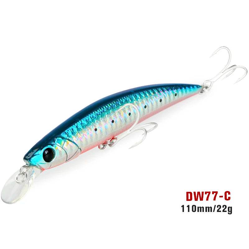 TSURINOYA 110S Sinking Minnow – DW77 New Colour - Fish & Cheaps | Fishing & Outdoor Gear