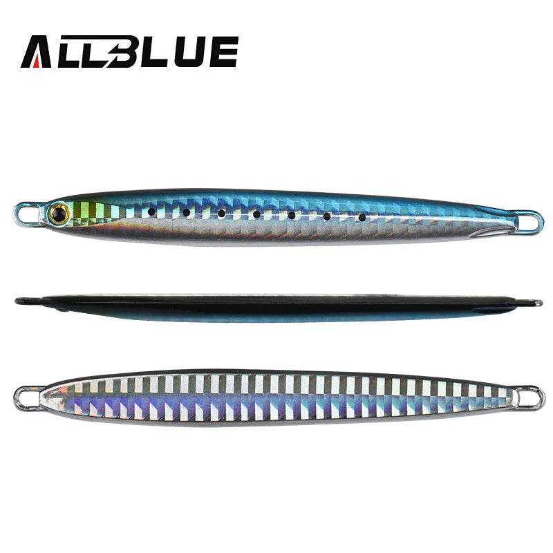 ALLBLUE SLOWER Long Metal Jig – Premium Slow Cast Spoon - Fish & Cheaps | Fishing & Outdoor Gear