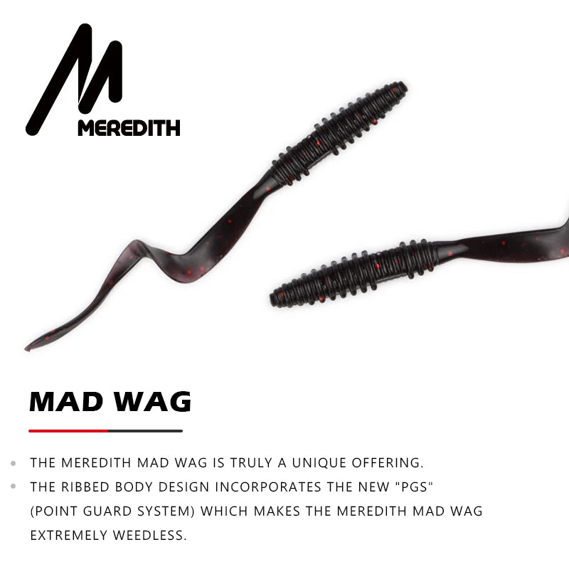 Meredith Mad Wag 7.5cm 1.8g 20pcs Fishing Soft Lures Fishing Artificial Soft Bait Predator Tackle Lures Soft Fishing Lures
