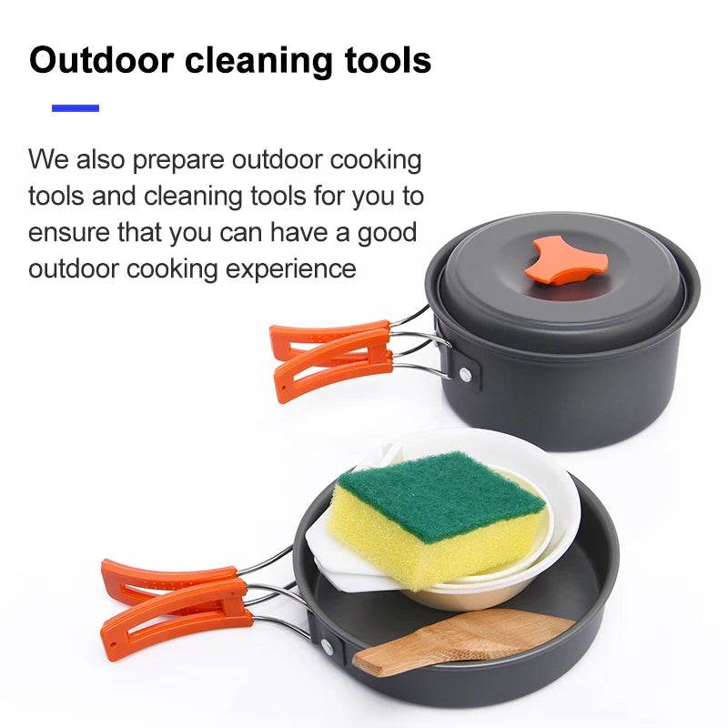 Widesea Three-Person Aluminium Alloy Camping Cookware Set - Fish & Cheaps | Fishing & Outdoor Gear