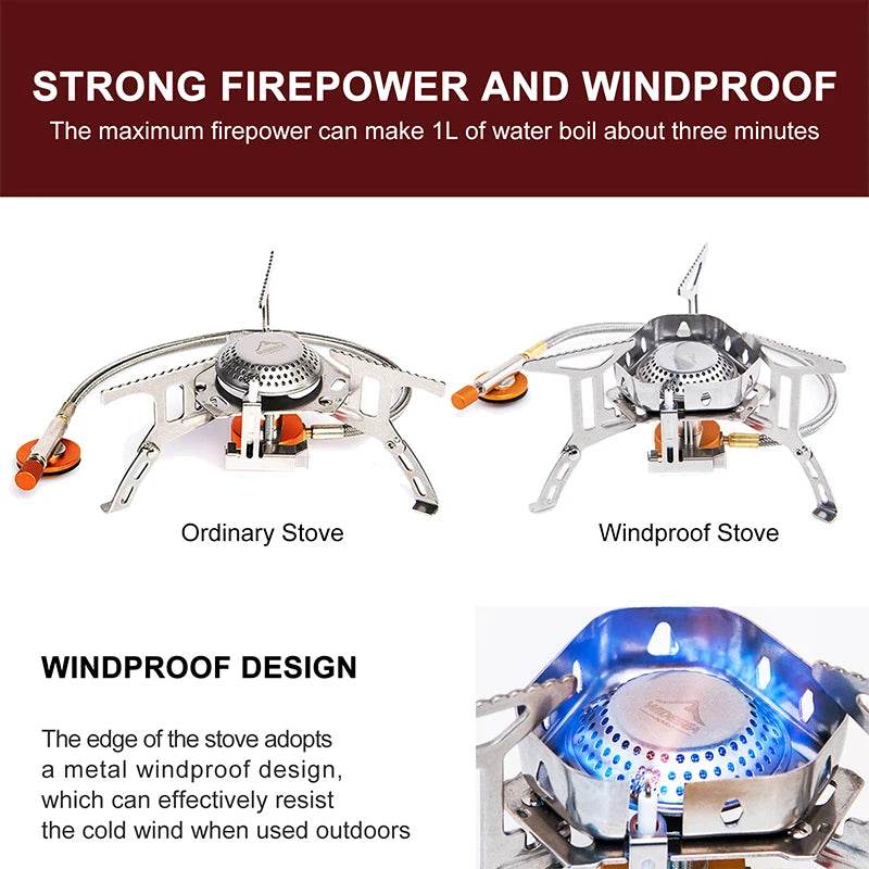 Widesea Windproof Camping Gas Burner - Fish & Cheaps | Fishing & Outdoor Gear