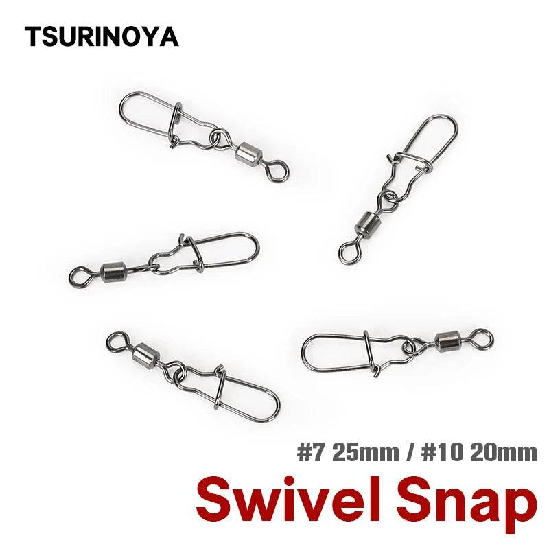 TSURINOYA Rolling Swivel Snap Connector - Fish & Cheaps | Fishing & Outdoor Gear