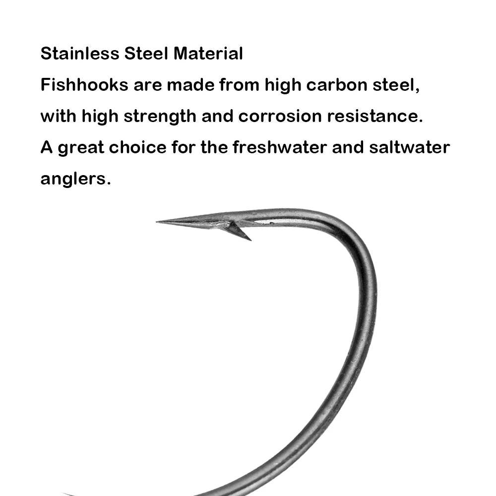 JOHNCOO Barbed Jig Head Hook Set - Fish & Cheaps | Fishing & Outdoor Gear