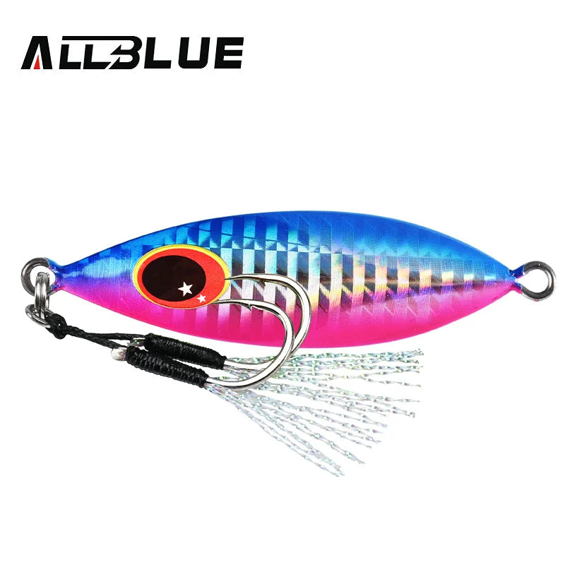 ALLBLUE ATLAS Metal Jig Spoon Lure 14G 20G 30G 40G 60G  Artificial Bait Shore Slow Jigging Super Hard Bass Fishing Tackle