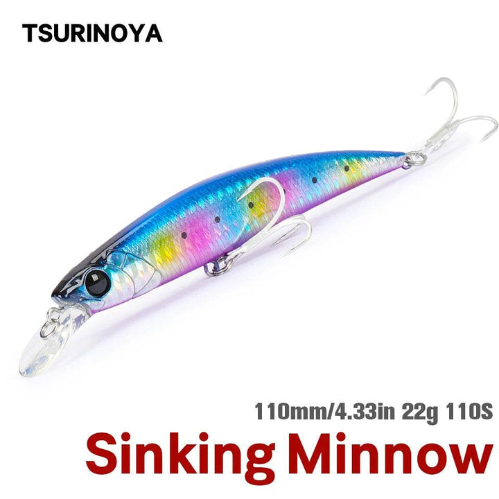 TSURINOYA 110S Sinking Minnow – DW77 New Colour - Fish & Cheaps | Fishing & Outdoor Gear