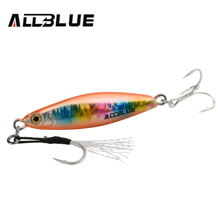 ALLBLUE SPINDLE Casting Metal Jig 20G 30G 40G Shore Cast Jigging Spoon Sea Bass Fishing Lure Artificial Bait Spinning Tackle