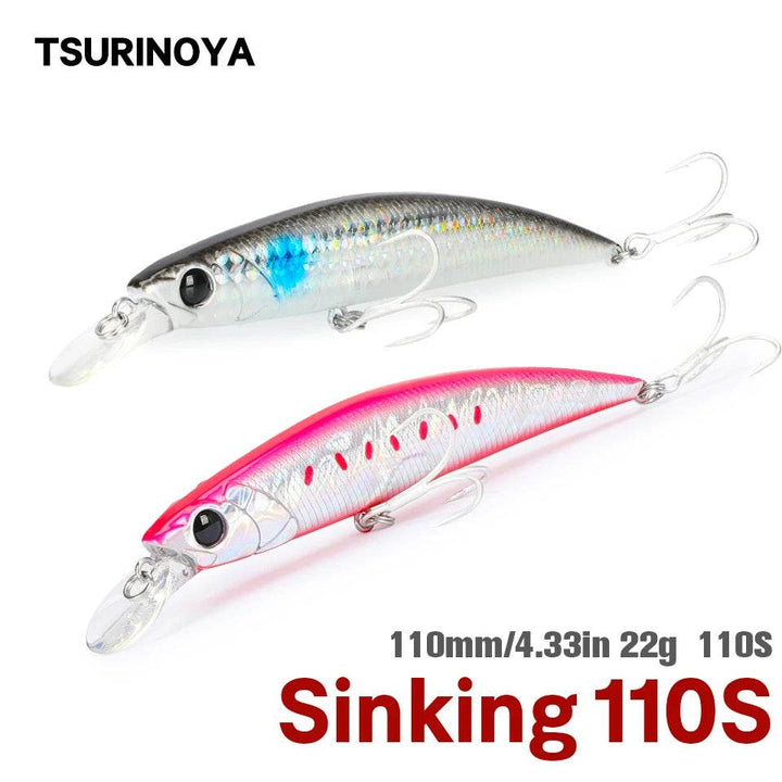 TSURINOYA 110S Long Casting Sinking Minnow - Fish & Cheaps | Fishing & Outdoor Gear
