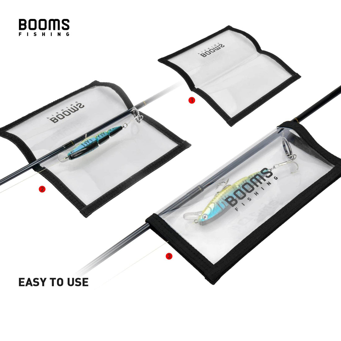 Booms Fishing LW1 Clear View Lure Hook Wraps - Fish & Cheaps | Fishing & Outdoor Gear