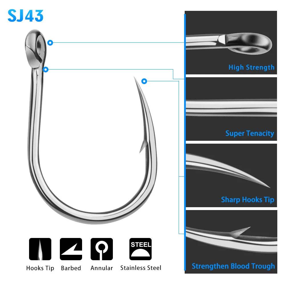 PROBEROS Seawater Corrosion Protection Fishing Hooks - Fish & Cheaps | Fishing & Outdoor Gear
