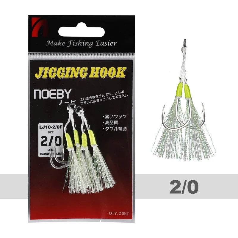 Noeby Twin Assist Hook – Precision for Slow Jigging - Fish & Cheaps | Fishing & Outdoor Gear