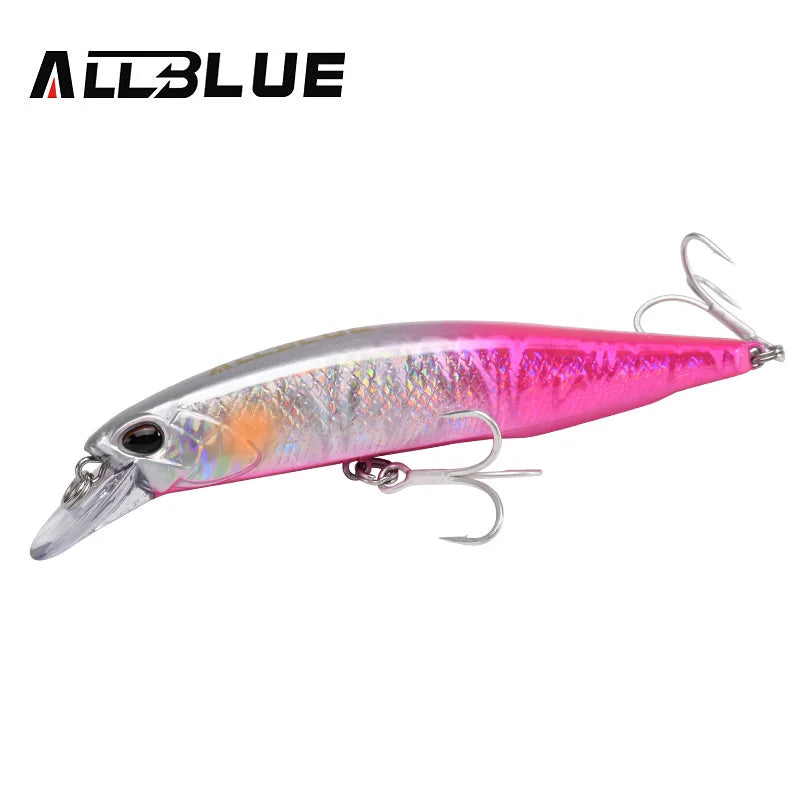 ALLBLUE SPRINT 100SW Heavy Sinking Minnow Fixed Weight Jerkbait Fishing Lure 100mm 22G Off Shore Saltwater Sea Bass Bait Tackle