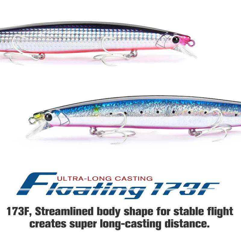 TSURINOYA 173F Ultra-Long Casting Floating Minnow - Fish & Cheaps | Fishing & Outdoor Gear