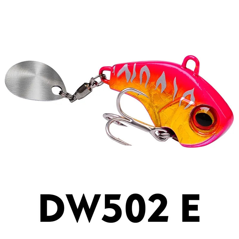 1pc Metal VIB Blade Lure 6g 15g 28g 3D Eyes Pencil Spoon Spinner Balancer Fishing Lure Hard Bait Fishing Tackle with Hook