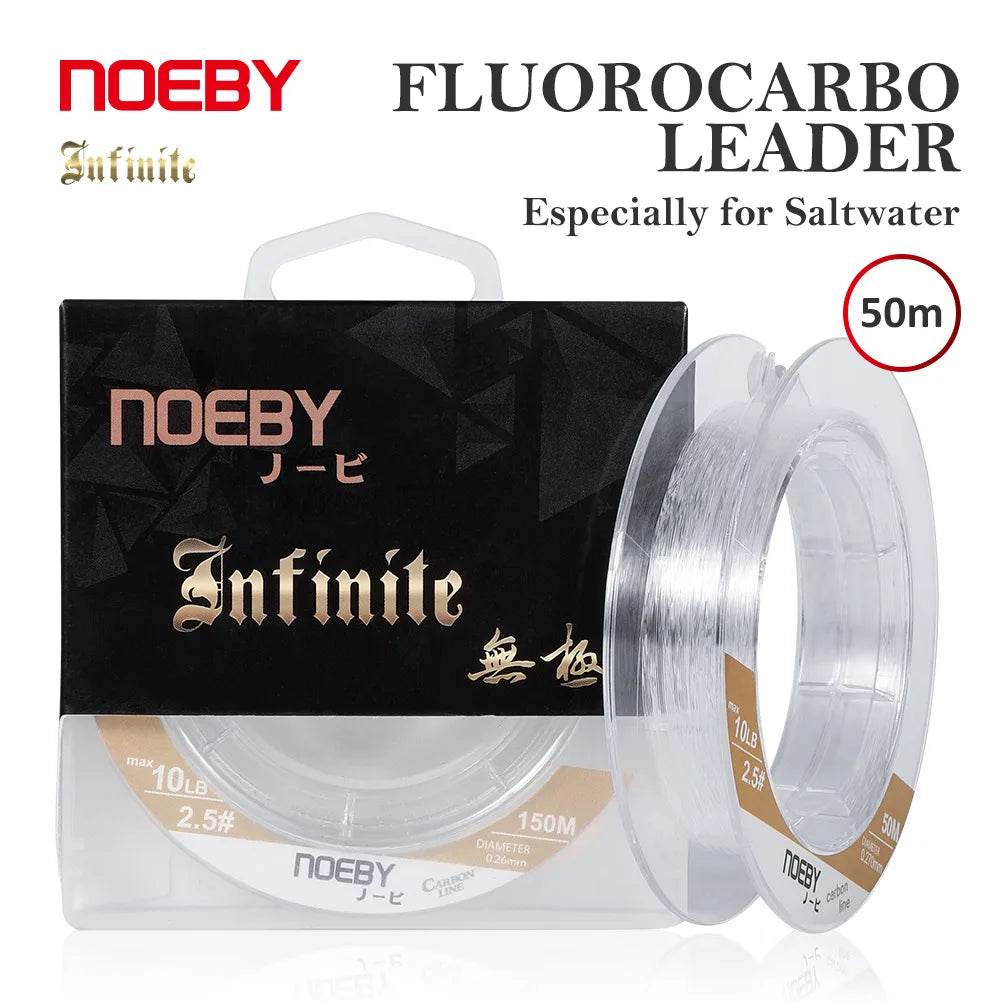 NOEBY Shock Leader 50m – Carbon Fibre Fluorocarbon - Fish & Cheaps | Fishing & Outdoor Gear