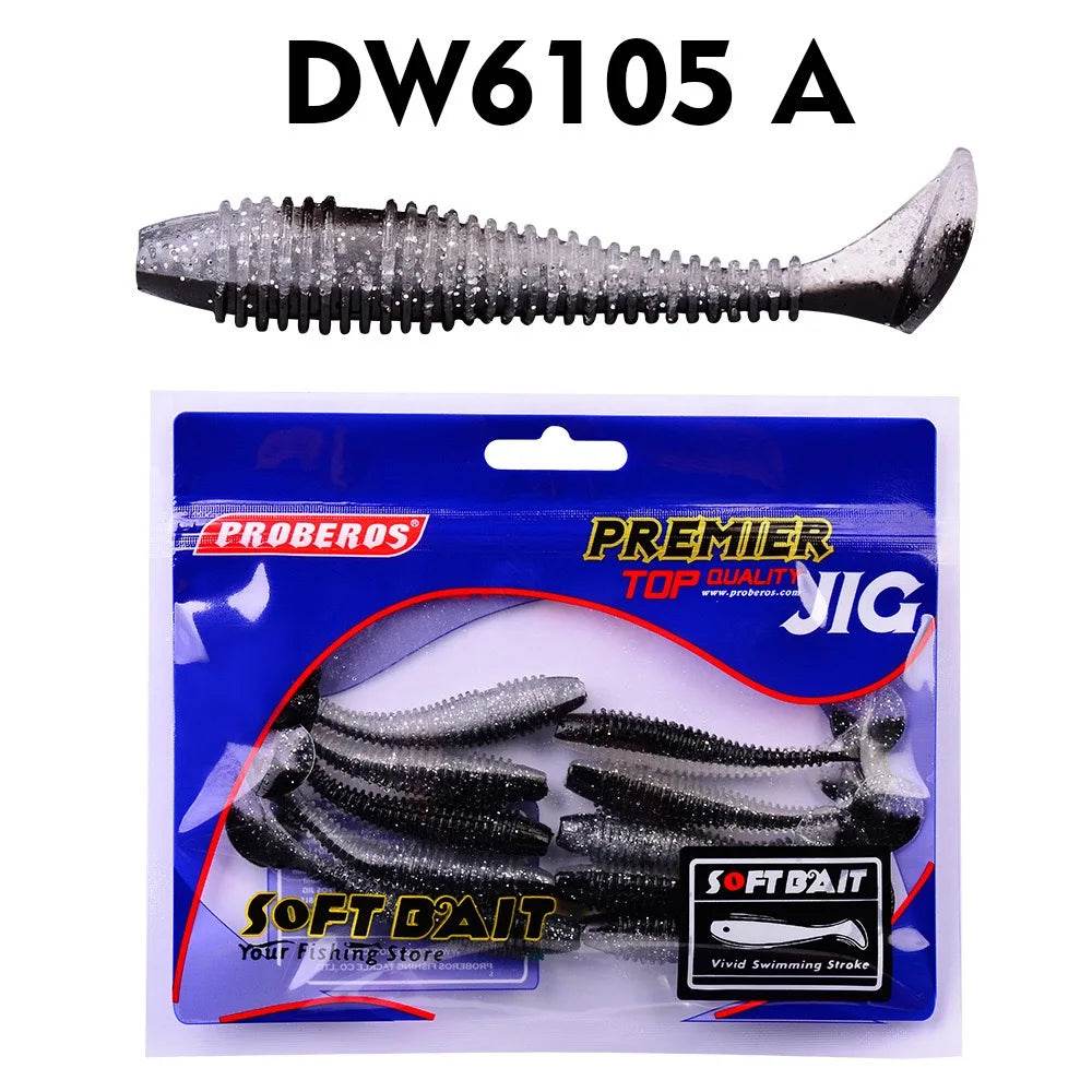 PROBEROS Softbait Paddle Tail Lures – 10pcs - Fish & Cheaps | Fishing & Outdoor Gear