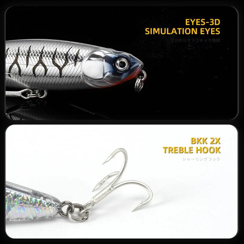 BLUX RIPPLE 87 Topwater Pencil – Walk The Dog Lure - Fish & Cheaps | Fishing & Outdoor Gear