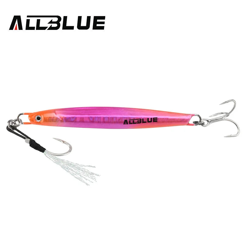 ALLBLUE RANGE Casting Metal Jig 20G 30G 40G Shore Cast Jigging Spoon Sea Bass Fishing Lure Smelt Artificial Bait Spinning Tackle