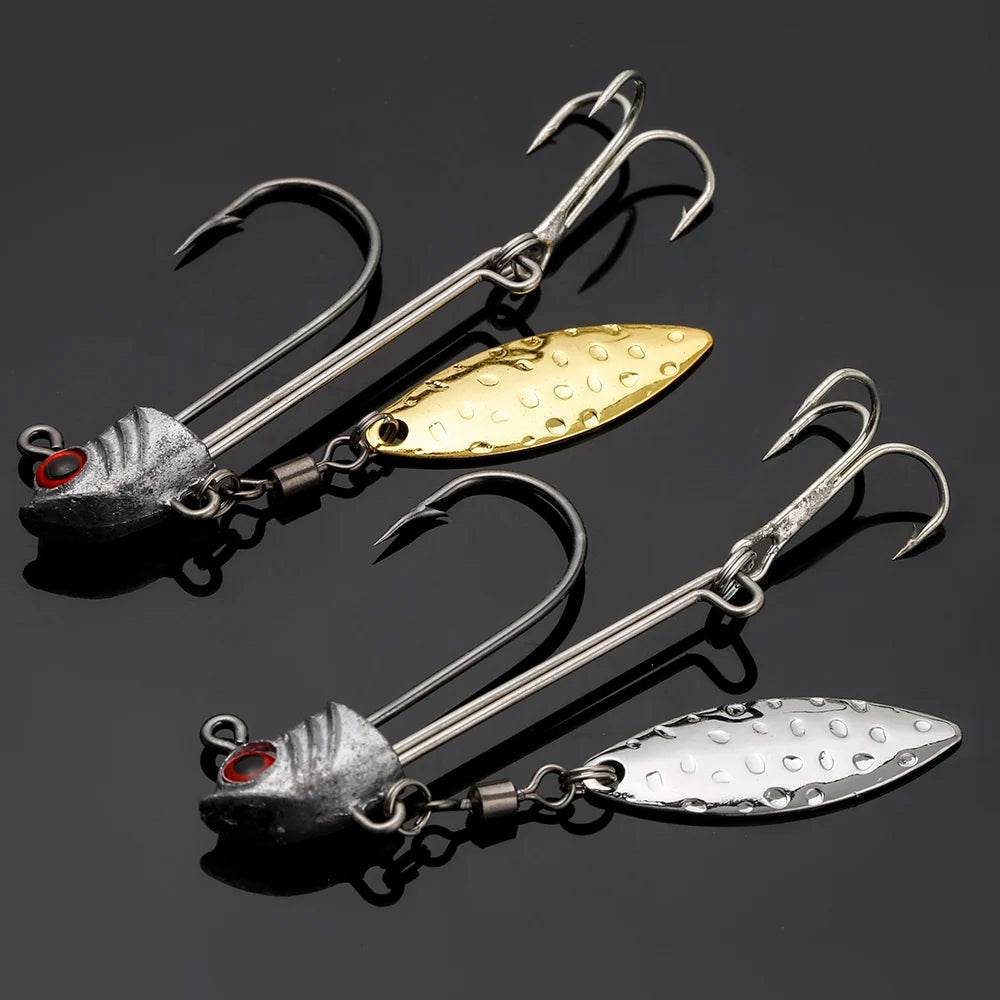 JOHNCOO Willow Blade Jig Head Hooks – 3 Pack - Fish & Cheaps | Fishing & Outdoor Gear