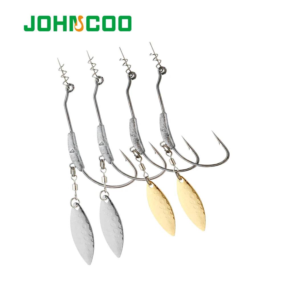 JOHNCOO 2–9g Crank Offset Jig Hooks – 8 Pack - Fish & Cheaps | Fishing & Outdoor Gear