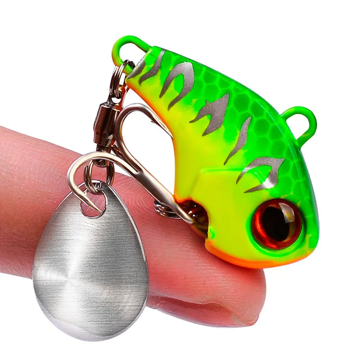 1pc Metal VIB Blade Lure 6g 15g 28g 3D Eyes Pencil Spoon Spinner Balancer Fishing Lure Hard Bait Fishing Tackle with Hook