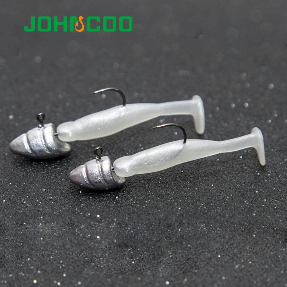 JOHNCOO Jig Head Barbed Fishing Hooks – 20 Pack - Fish & Cheaps | Fishing & Outdoor Gear