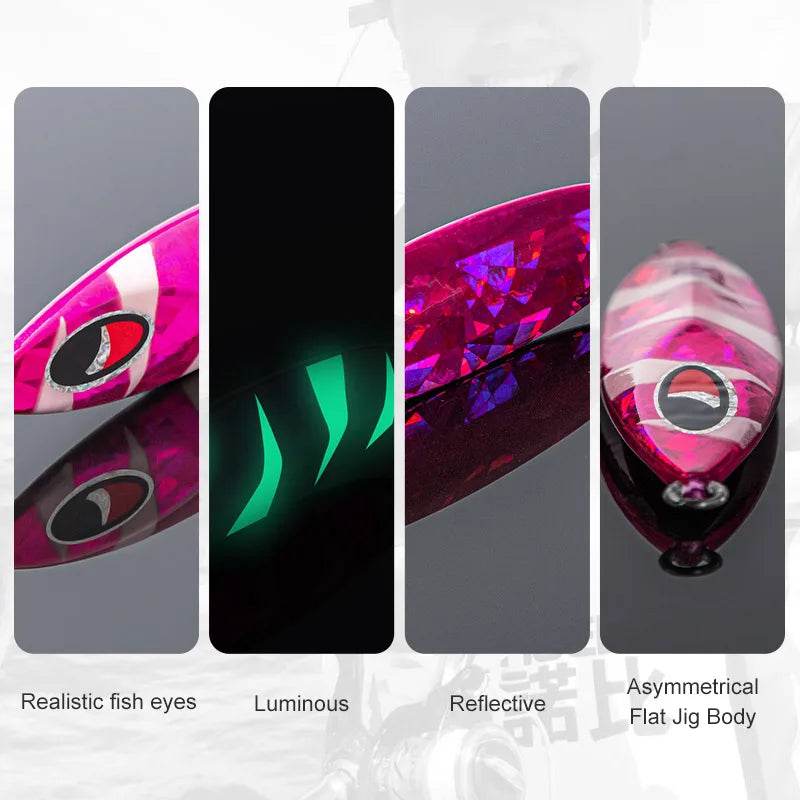 NOEBY Metal Jig – Slow Jigging Spoon Lure - Fish & Cheaps | Fishing & Outdoor Gear