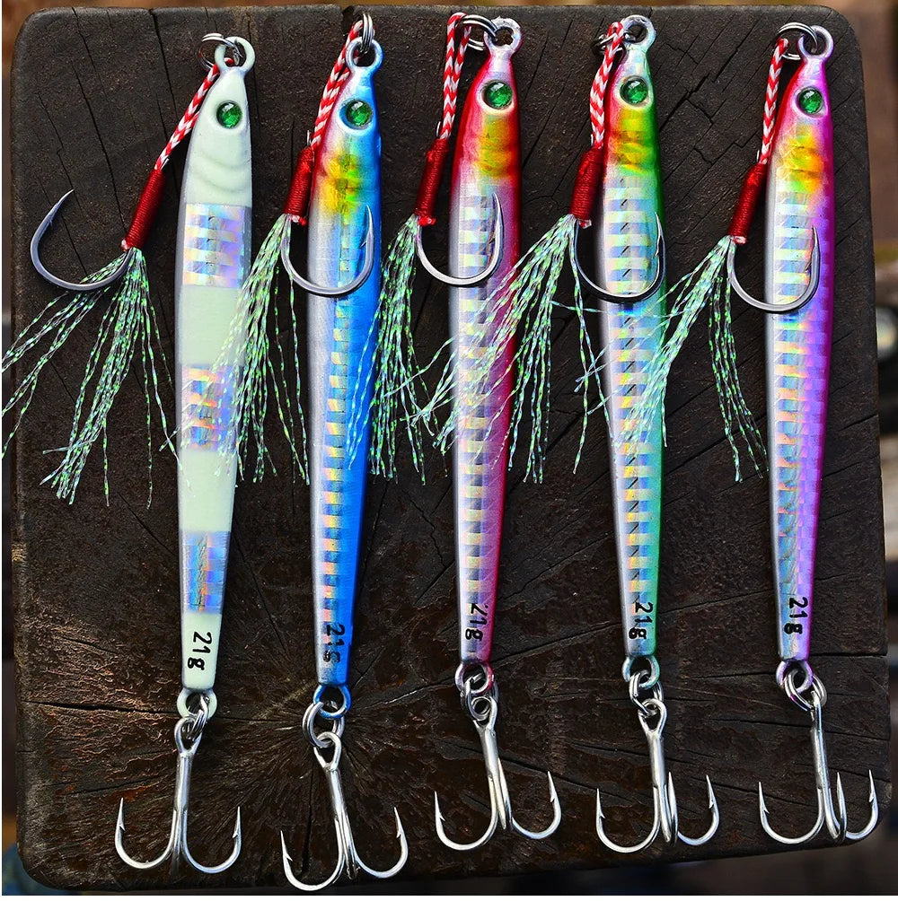 PRO BEROS Metal Jig Bait Weight 80-100g Trolling hard bait bass fishing tackle trout diving bait Sea Fishing Lures Pesca
