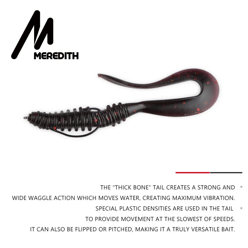 Meredith Mad Wag 7.5cm 1.8g 20pcs Fishing Soft Lures Fishing Artificial Soft Bait Predator Tackle Lures Soft Fishing Lures