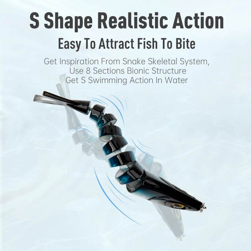 Kingdom Barbecue-L Multi Jointed Fishing Lure - Fish & Cheaps | Fishing & Outdoor Gear