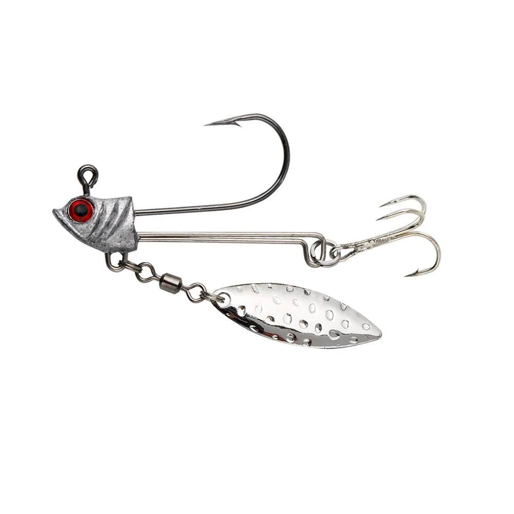JOHNCOO Willow Blade Jig Head Hooks – 3 Pack - Fish & Cheaps | Fishing & Outdoor Gear