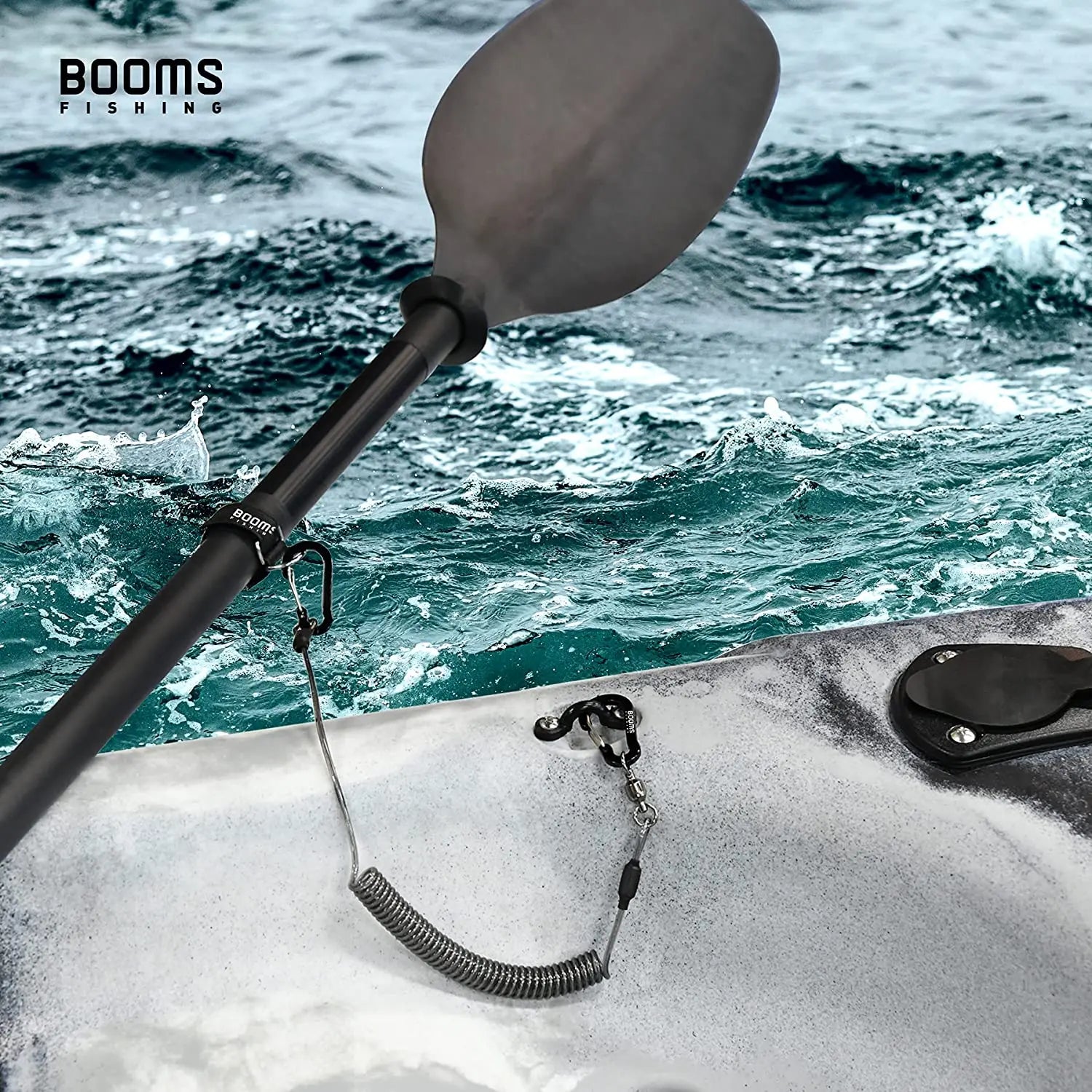 Booms Fishing T02RB1 Rod & Paddle Tether Set