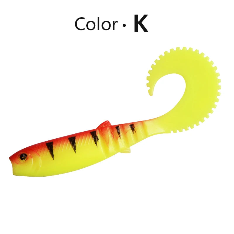 MEREDITH Cannibal Curved Tail Fishing Lures