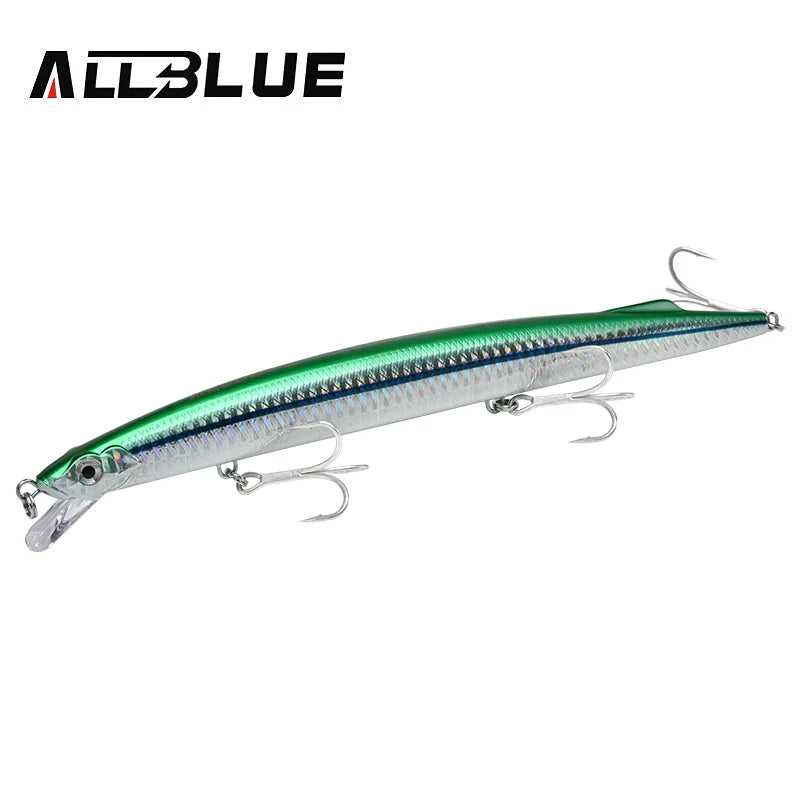 ALLBLUE SPRINT 195S Sinking Minnow Longcast Jerkbait Fishing Lure 195mm 35G Off Shore Saltwater Sea Bass Artificial Bait Tackle