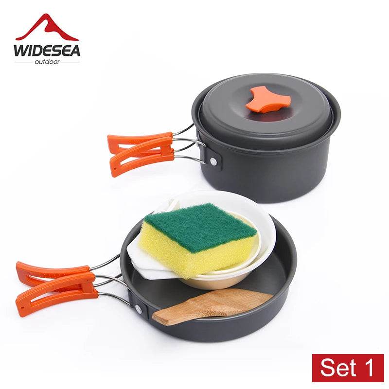 Widesea Three-Person Aluminium Alloy Camping Cookware Set - Fish & Cheaps | Fishing & Outdoor Gear