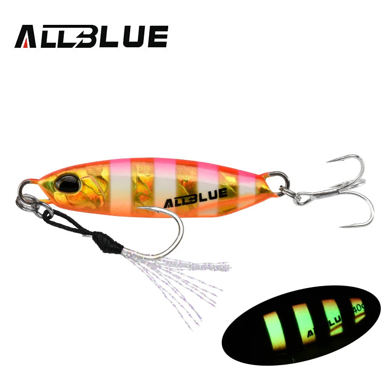 ALLBLUE New DRAGER Metal Cast Jig Spoon 15G 30G Shore Casting Jigging Fish Sea Bass Fishing Lure  Artificial Bait Tackle